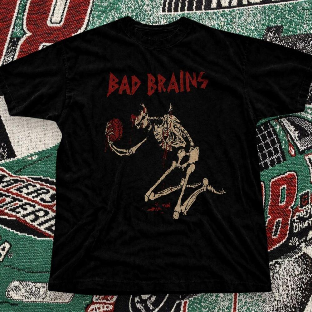 Bad Brains Skeleton Graphic Tee Black Unisex